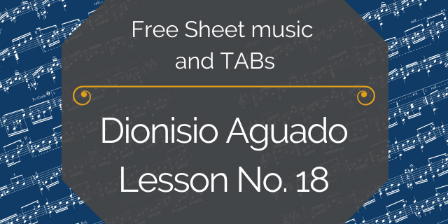 Featured image for “Aguado, Dionisio – Lesson No. 18”